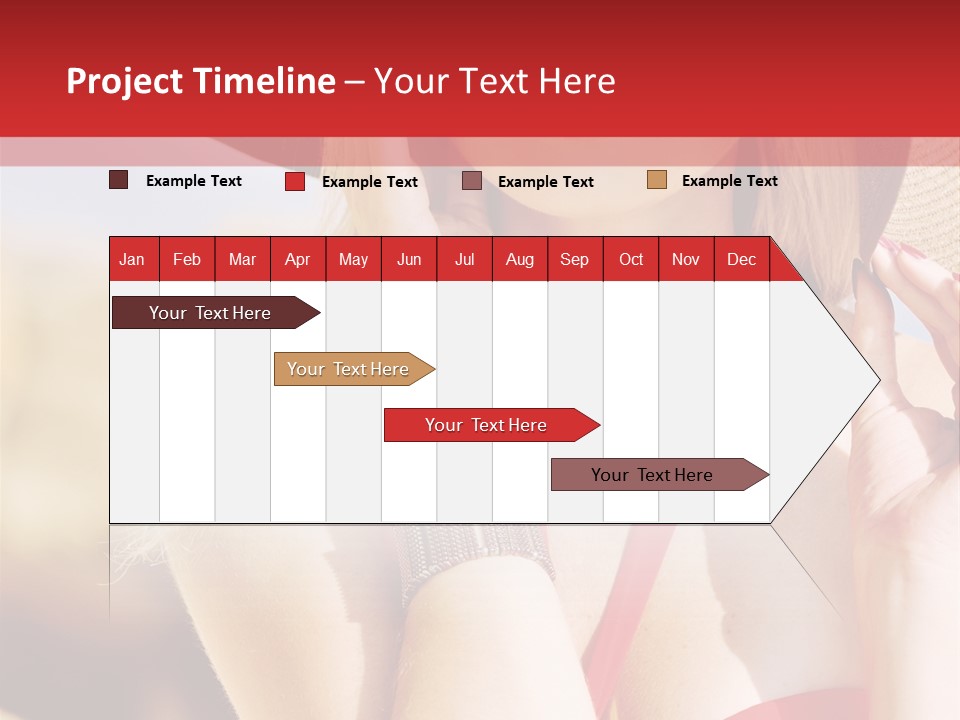 Pretty Red Outdoor PowerPoint Template