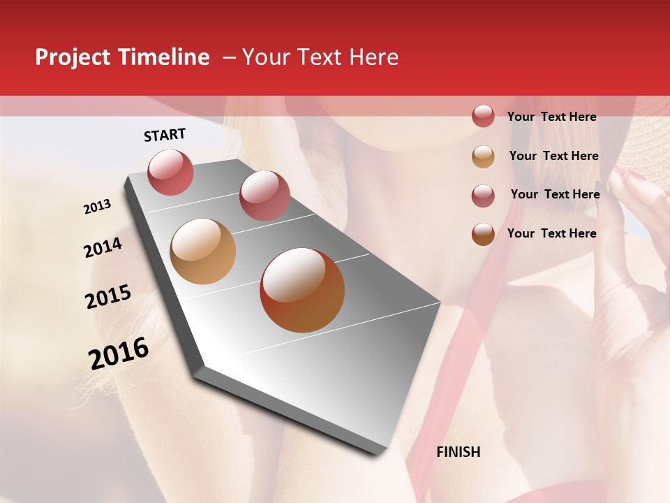 Pretty Red Outdoor PowerPoint Template
