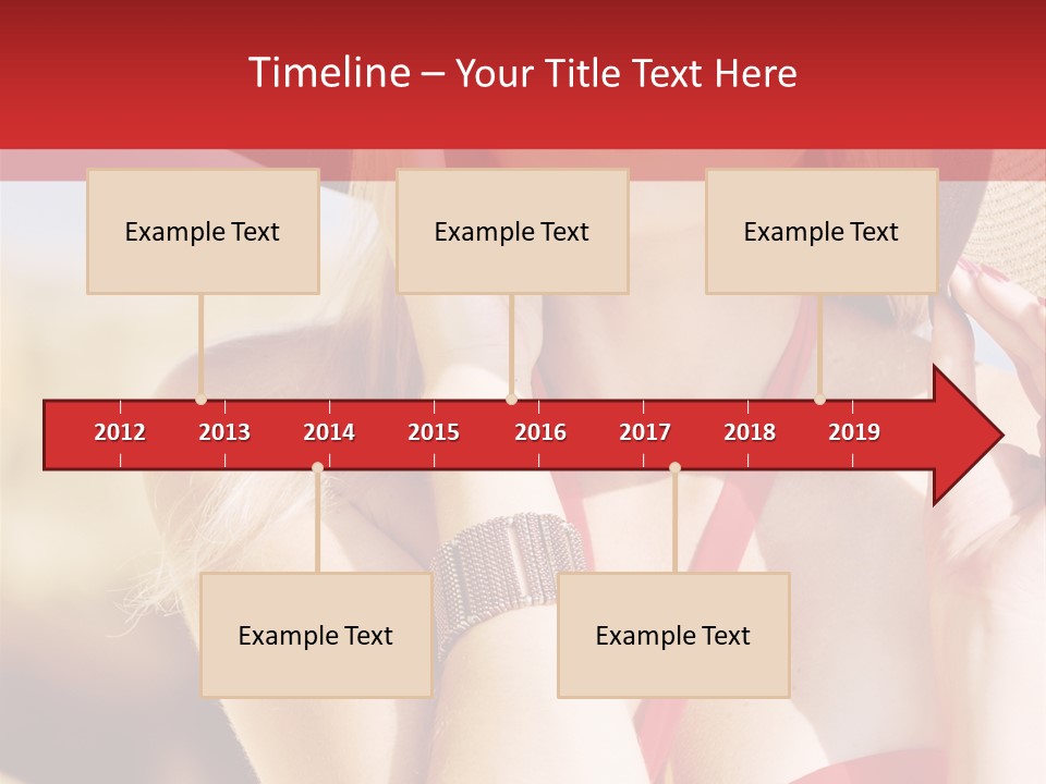 Pretty Red Outdoor PowerPoint Template