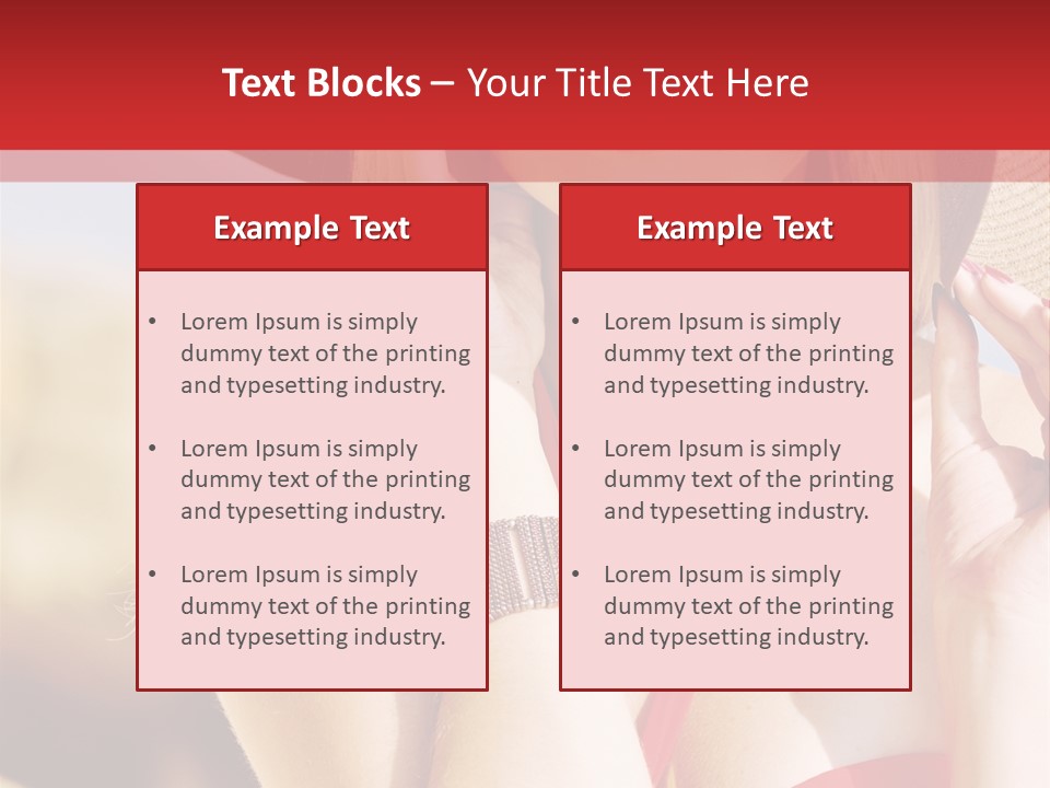 Pretty Red Outdoor PowerPoint Template