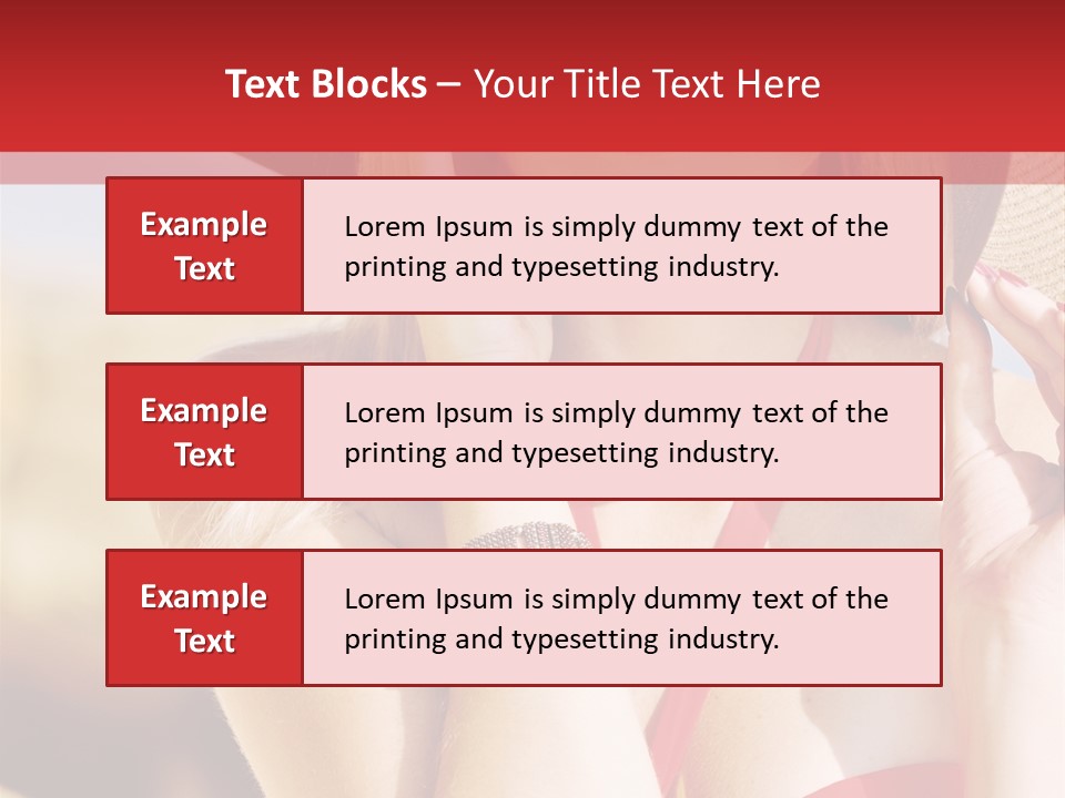 Pretty Red Outdoor PowerPoint Template