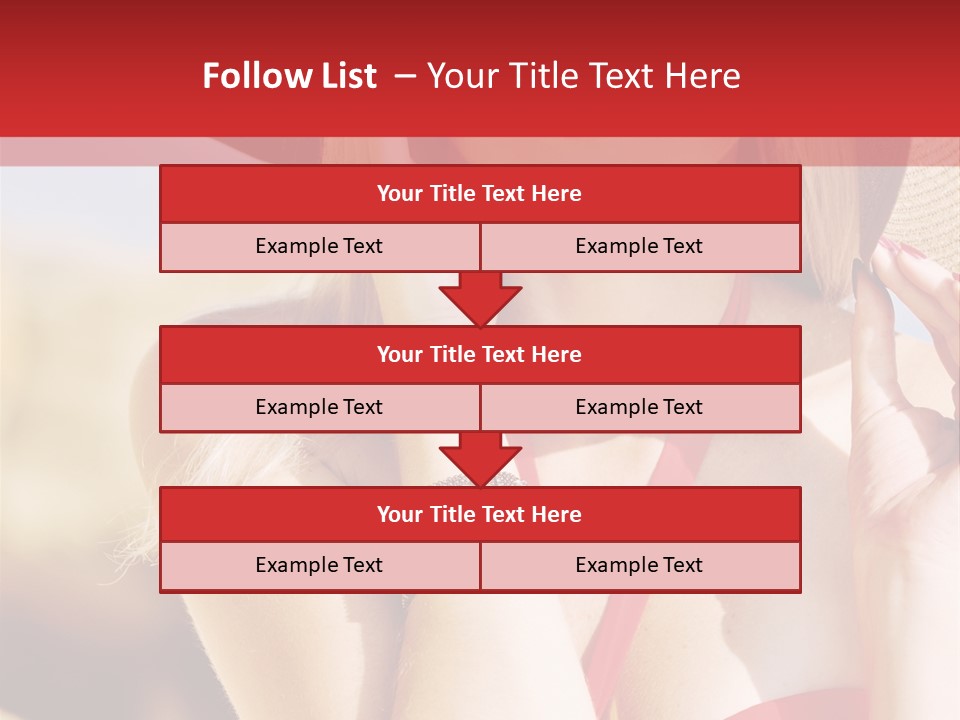 Pretty Red Outdoor PowerPoint Template