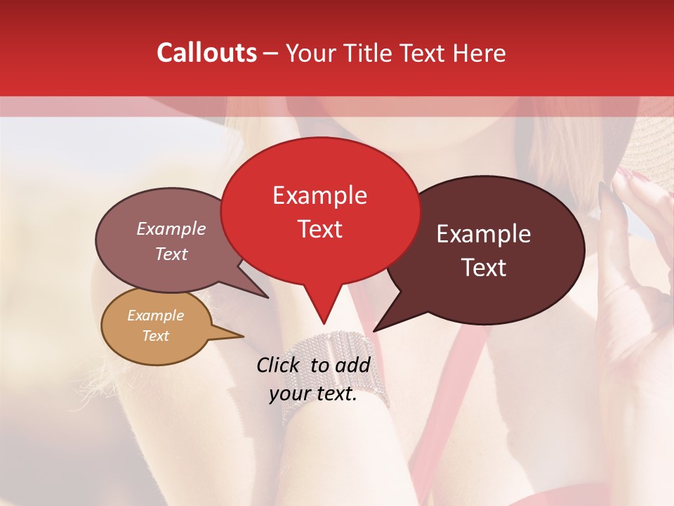 Pretty Red Outdoor PowerPoint Template