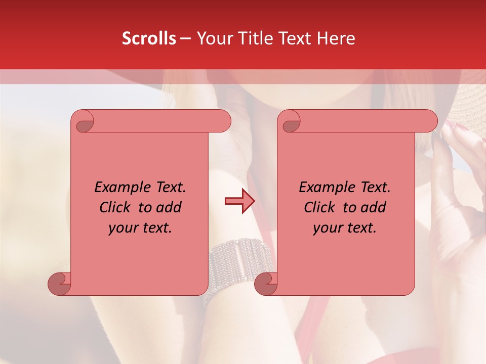 Pretty Red Outdoor PowerPoint Template