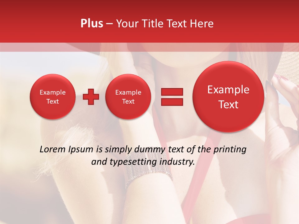 Pretty Red Outdoor PowerPoint Template