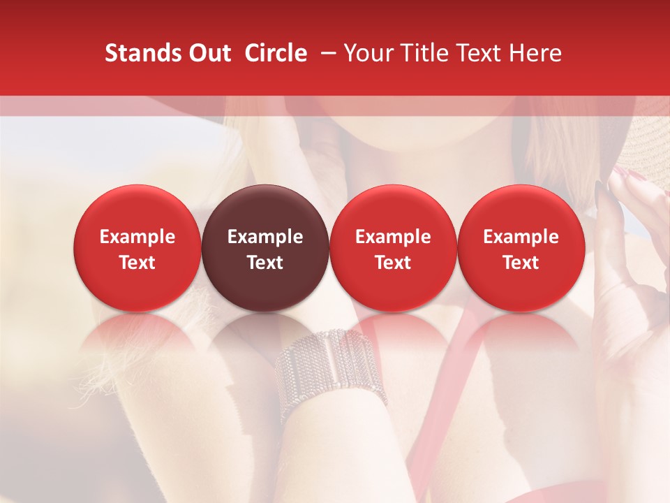 Pretty Red Outdoor PowerPoint Template