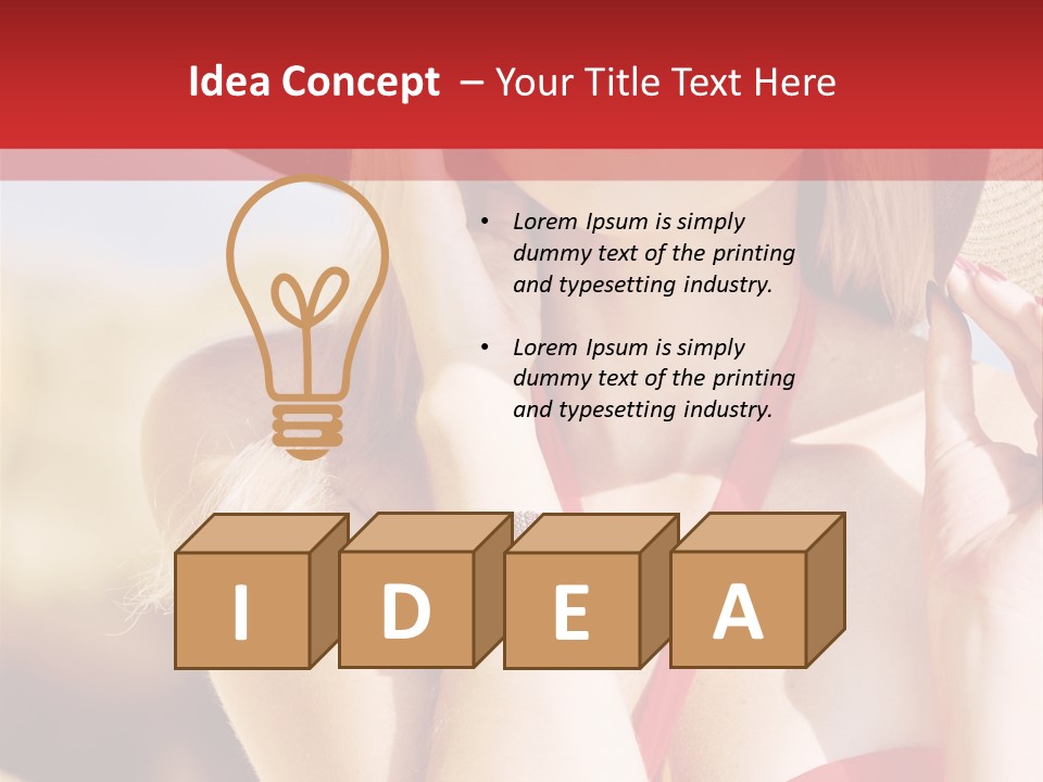 Pretty Red Outdoor PowerPoint Template