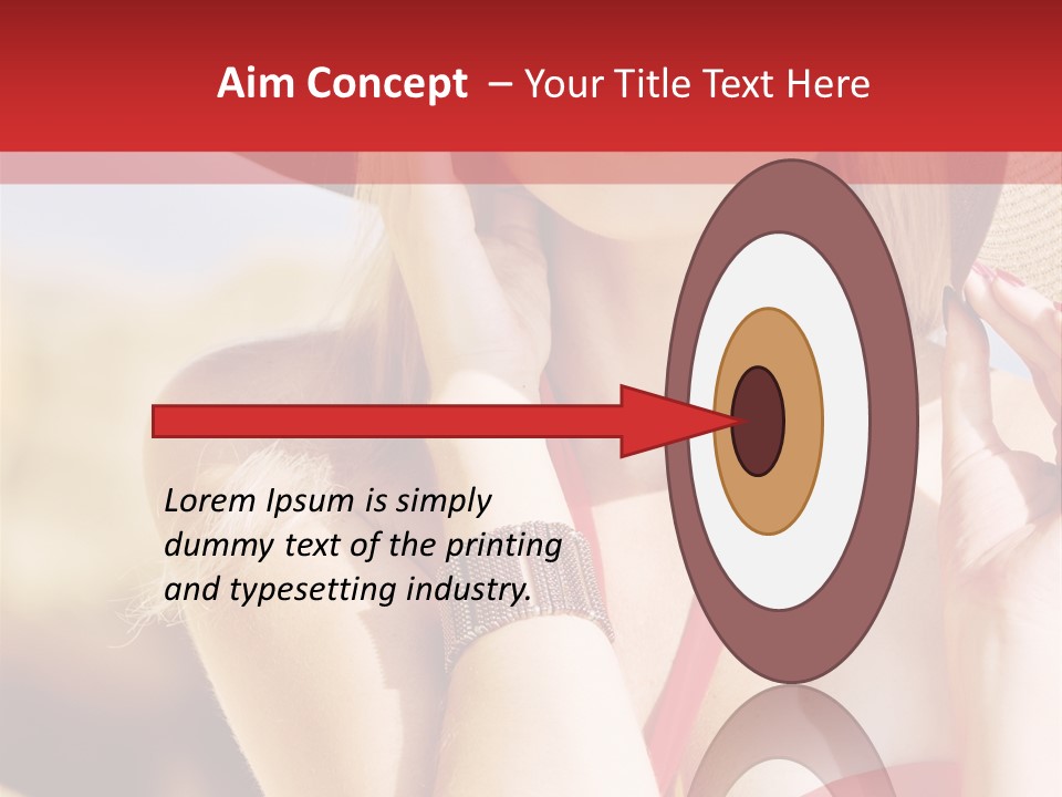 Pretty Red Outdoor PowerPoint Template