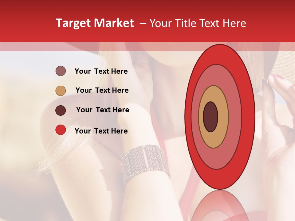 Pretty Red Outdoor PowerPoint Template