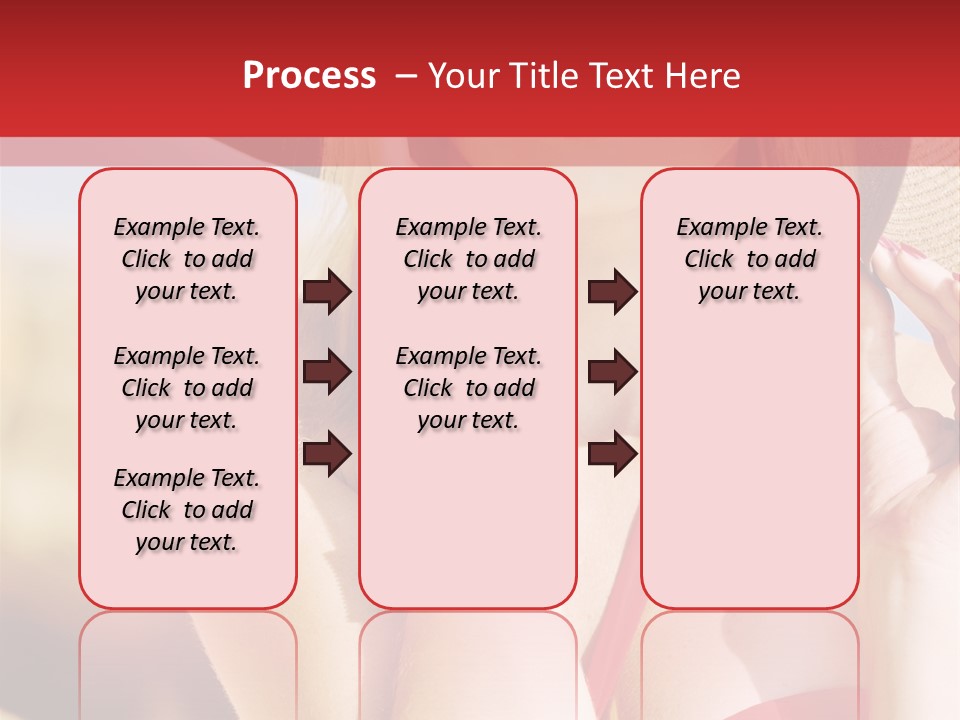 Pretty Red Outdoor PowerPoint Template