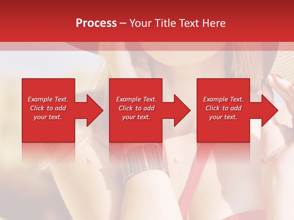 Pretty Red Outdoor PowerPoint Template