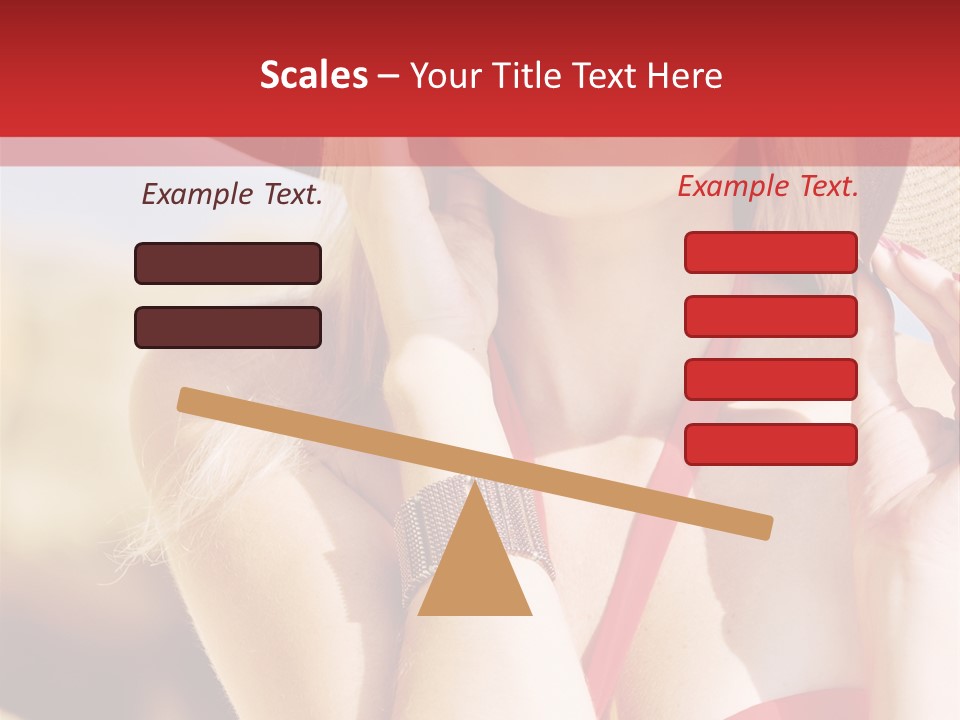 Pretty Red Outdoor PowerPoint Template