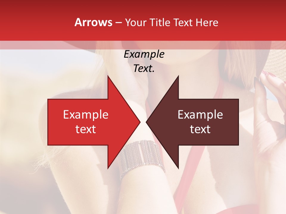 Pretty Red Outdoor PowerPoint Template