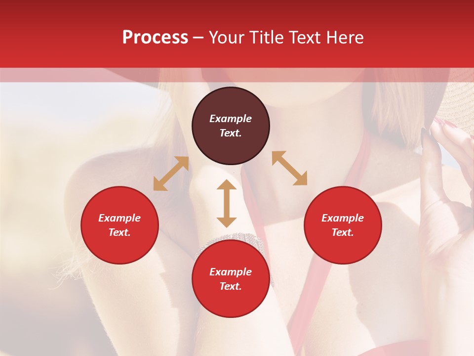 Pretty Red Outdoor PowerPoint Template