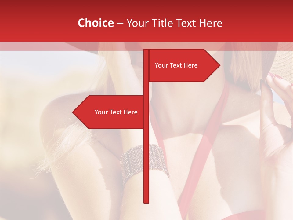 Pretty Red Outdoor PowerPoint Template