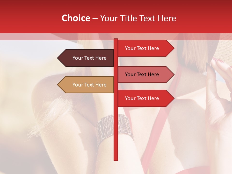 Pretty Red Outdoor PowerPoint Template