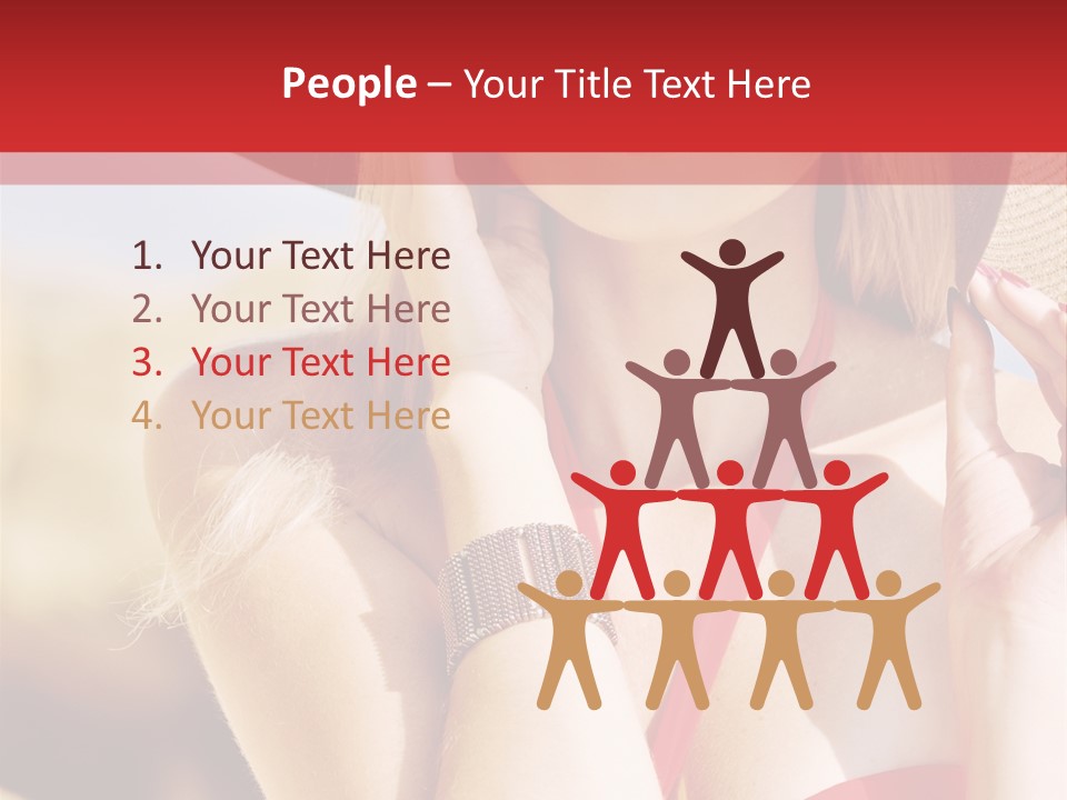 Pretty Red Outdoor PowerPoint Template