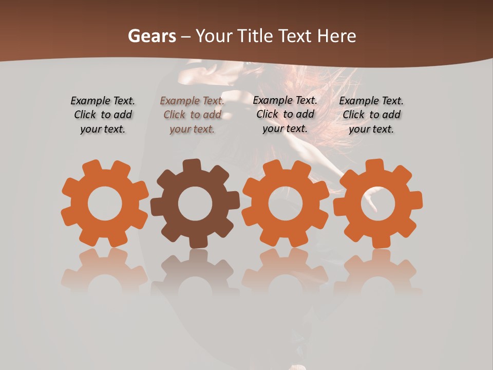 Woman Elegance Ballerina PowerPoint Template