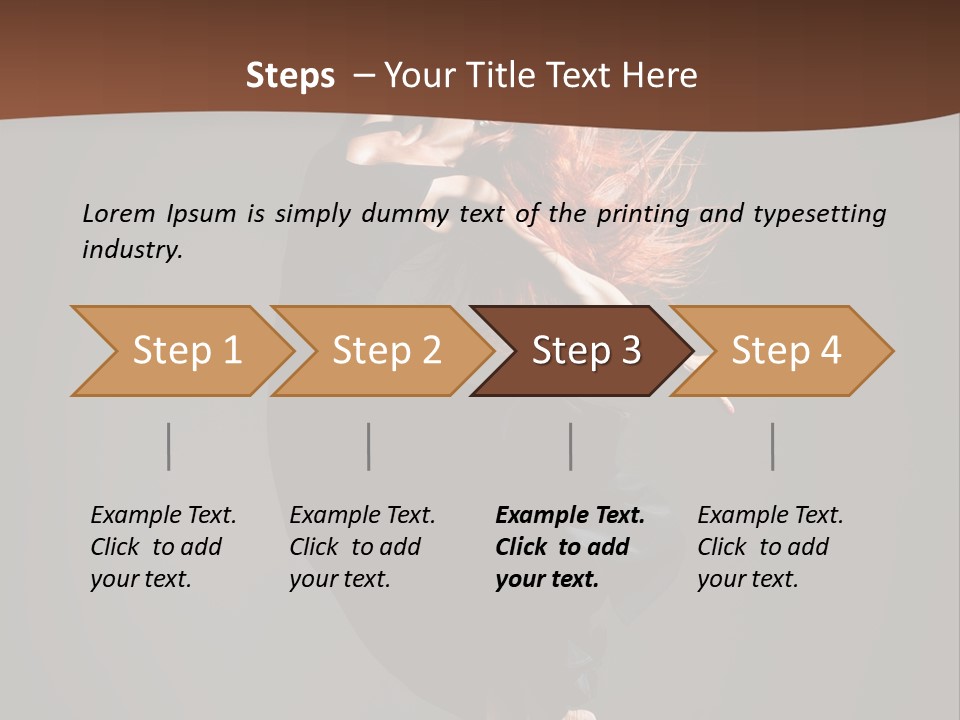 Woman Elegance Ballerina PowerPoint Template