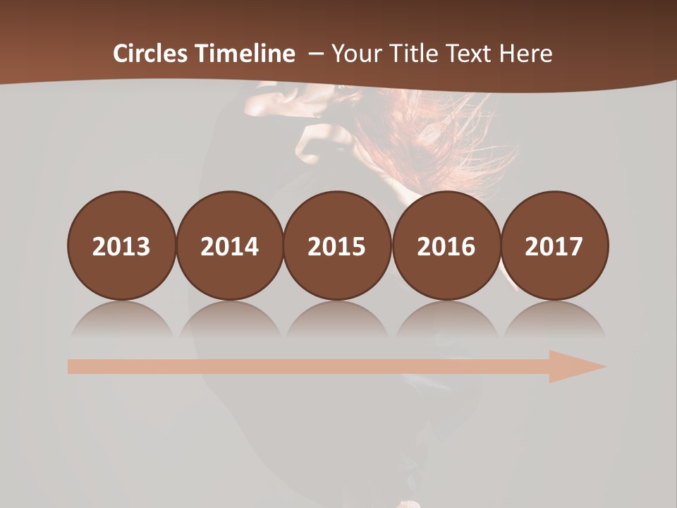 Woman Elegance Ballerina PowerPoint Template