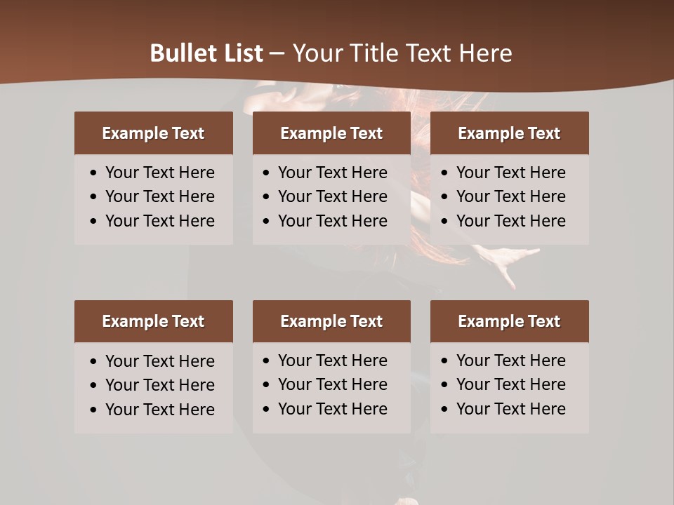 Woman Elegance Ballerina PowerPoint Template