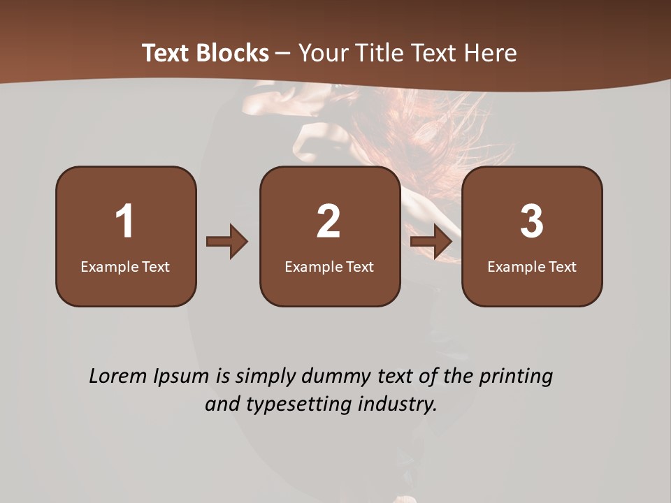 Woman Elegance Ballerina PowerPoint Template