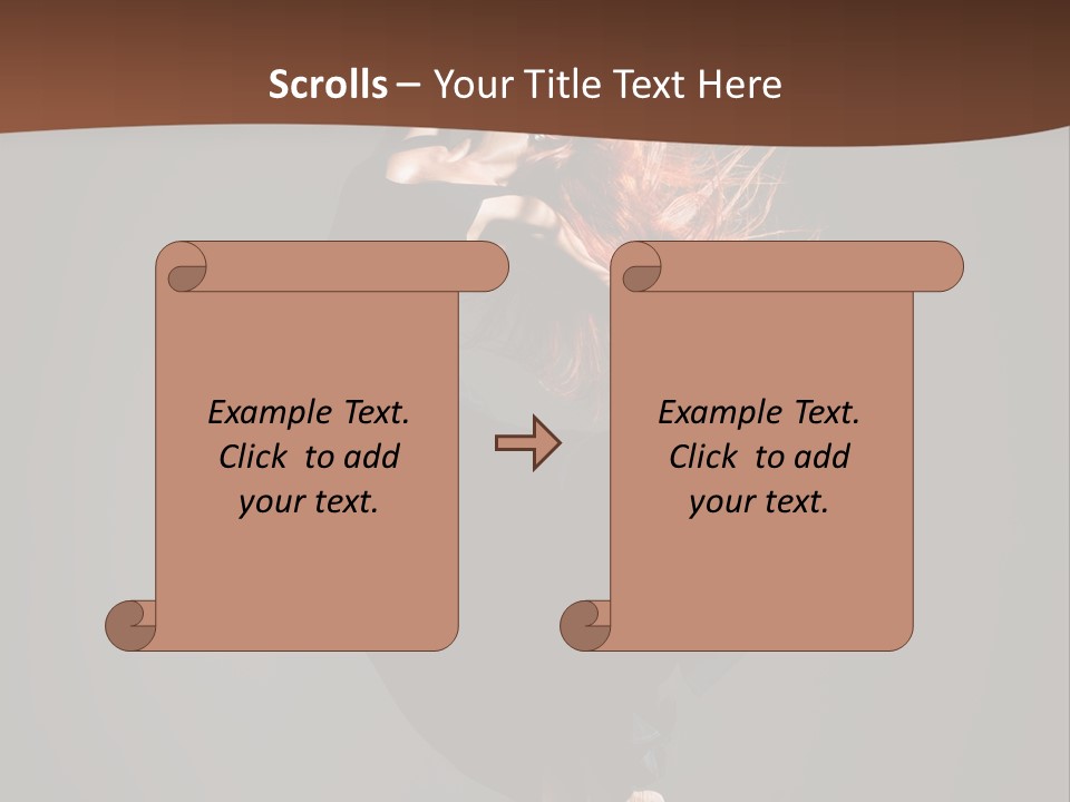Woman Elegance Ballerina PowerPoint Template
