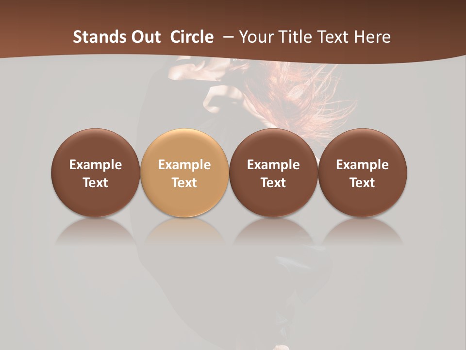 Woman Elegance Ballerina PowerPoint Template