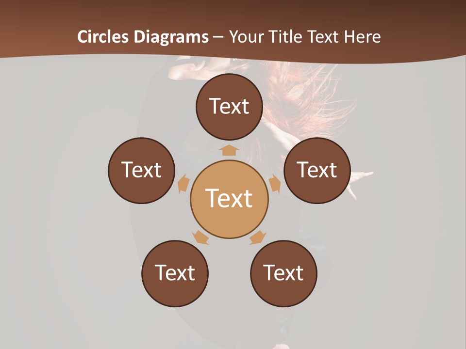 Woman Elegance Ballerina PowerPoint Template