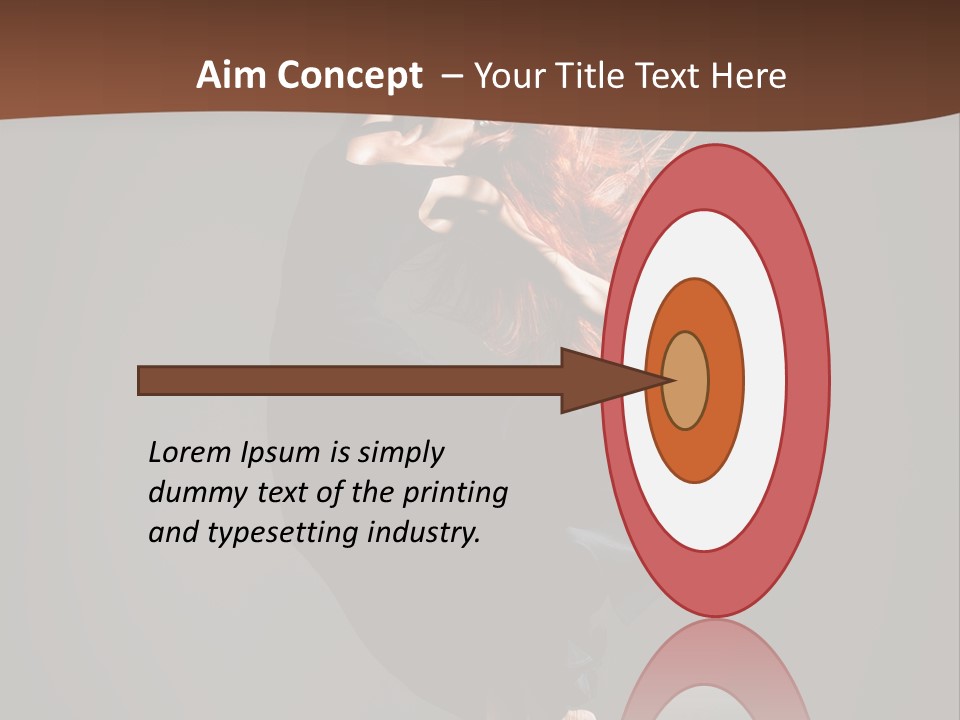 Woman Elegance Ballerina PowerPoint Template