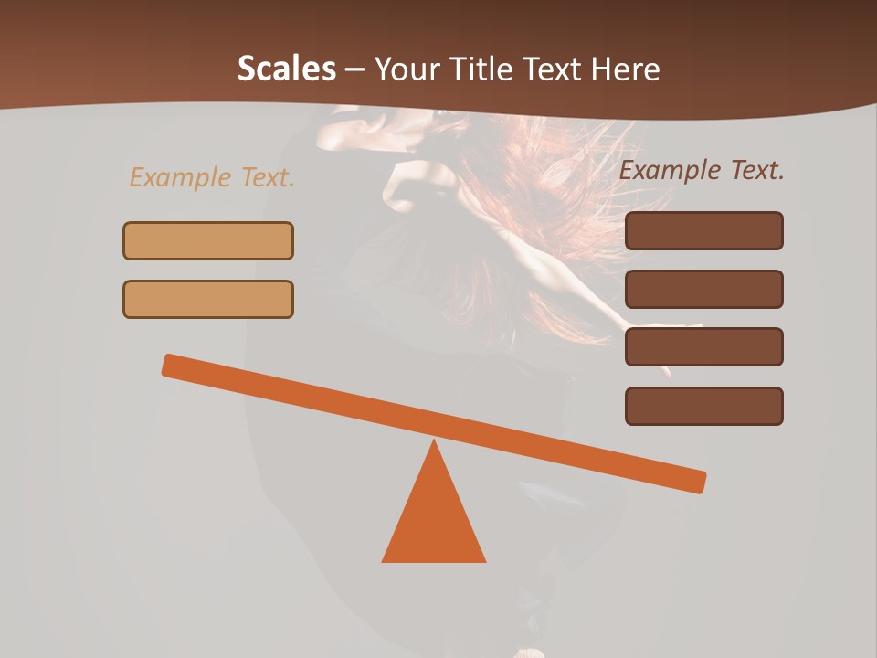 Woman Elegance Ballerina PowerPoint Template