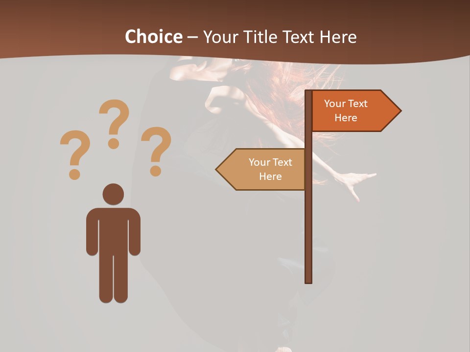 Woman Elegance Ballerina PowerPoint Template