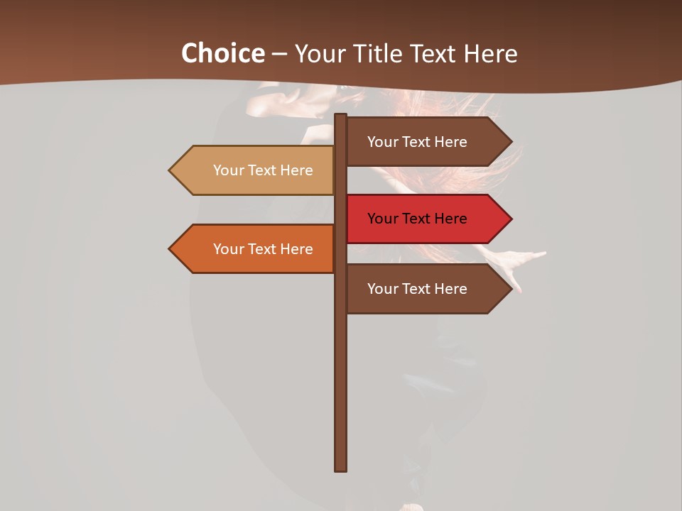 Woman Elegance Ballerina PowerPoint Template