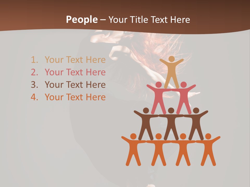 Woman Elegance Ballerina PowerPoint Template