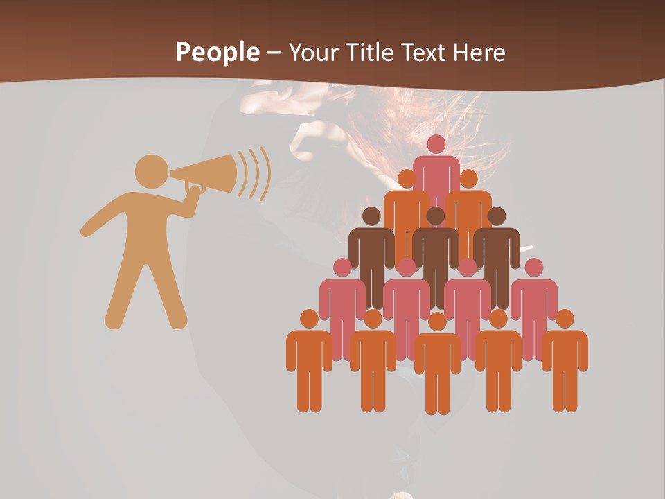 Woman Elegance Ballerina PowerPoint Template