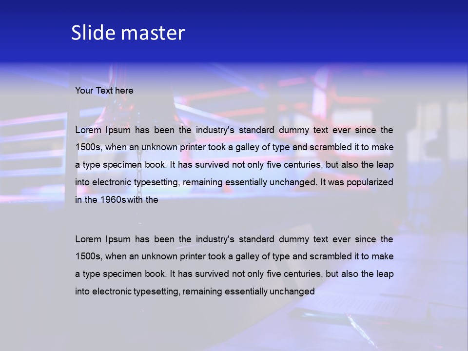 Nobody Competition Abstraction PowerPoint Template