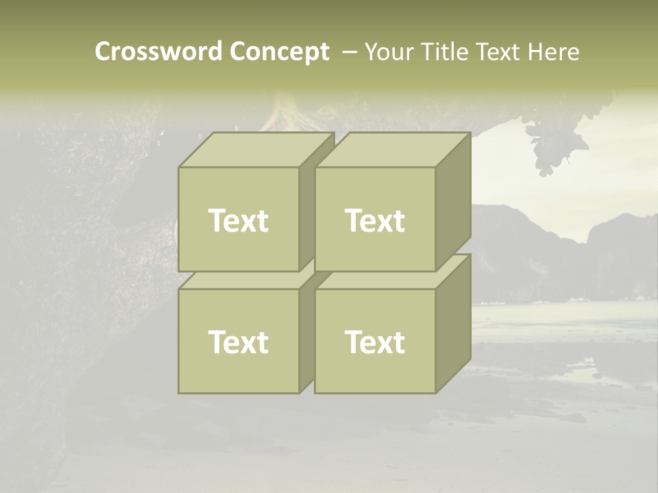 Sitting Naked Figure PowerPoint Template