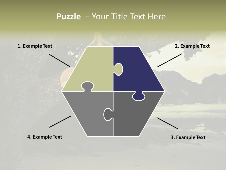 Sitting Naked Figure PowerPoint Template