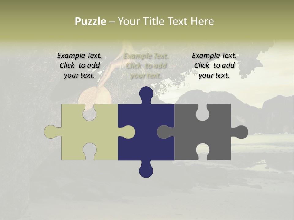 Sitting Naked Figure PowerPoint Template