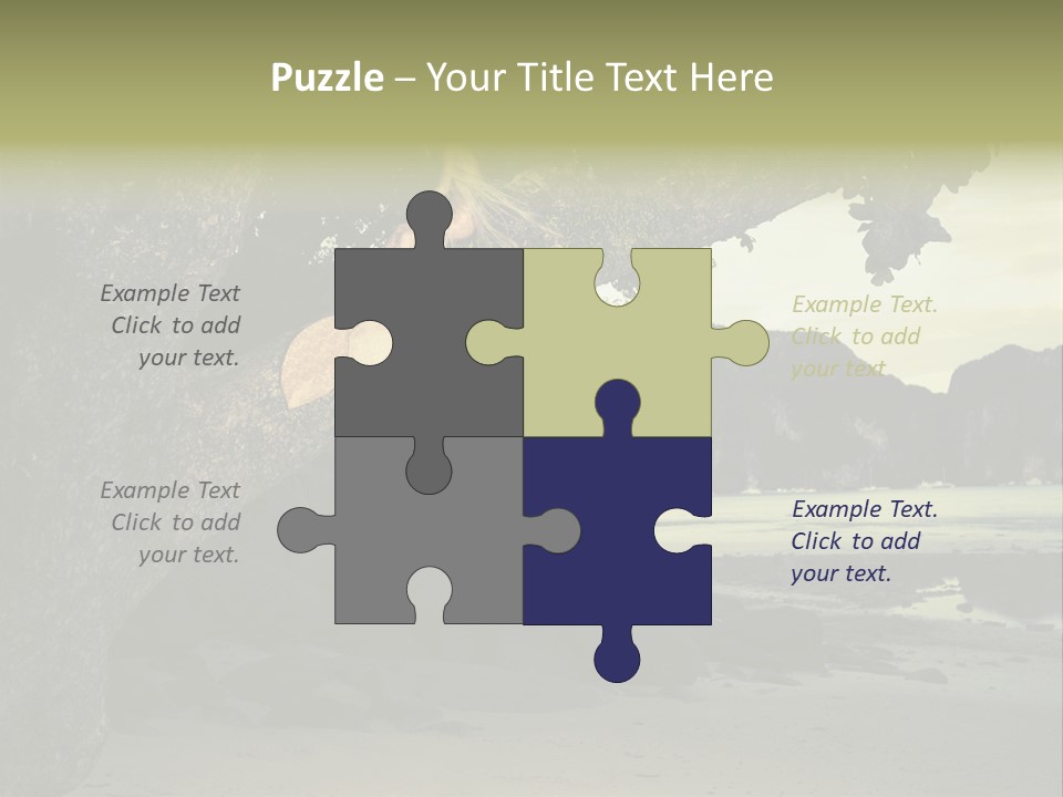 Sitting Naked Figure PowerPoint Template