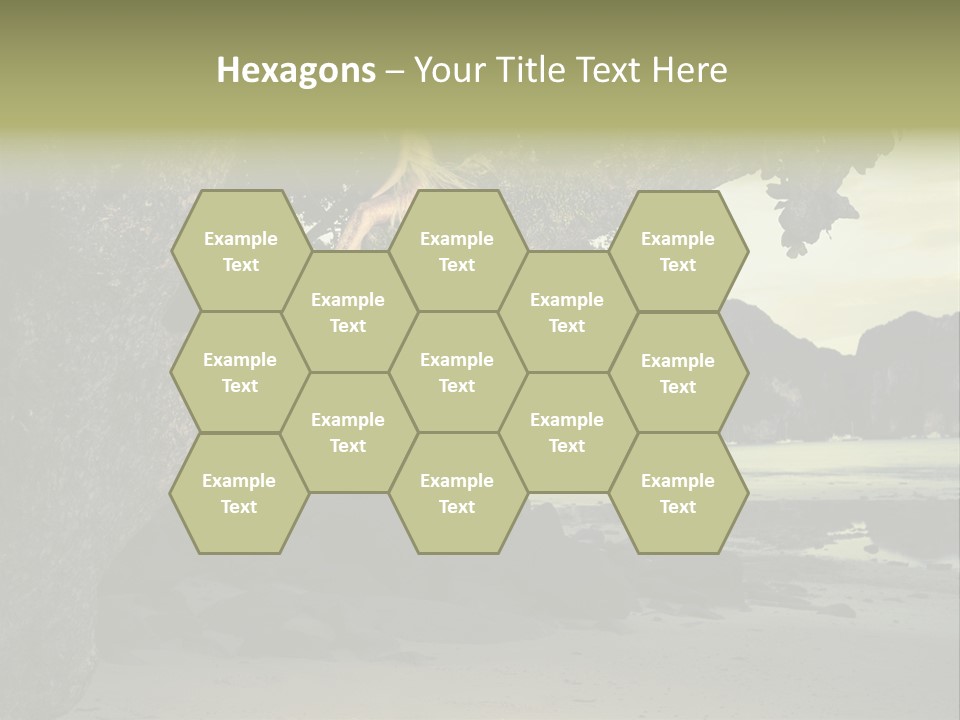 Sitting Naked Figure PowerPoint Template