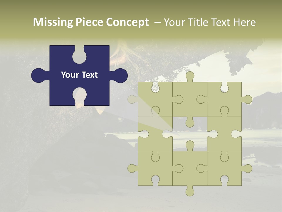 Sitting Naked Figure PowerPoint Template