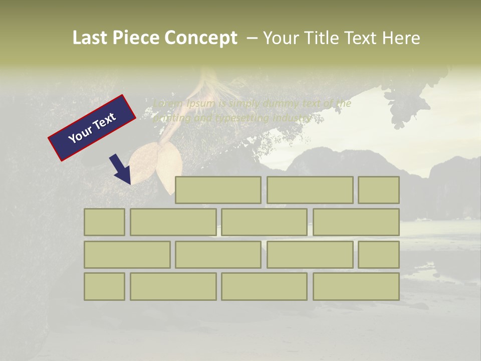 Sitting Naked Figure PowerPoint Template