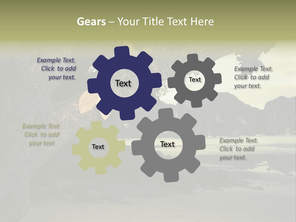 Sitting Naked Figure PowerPoint Template