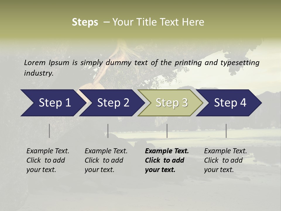Sitting Naked Figure PowerPoint Template