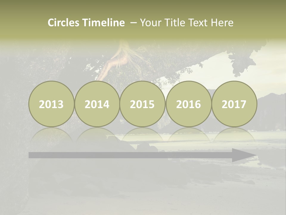 Sitting Naked Figure PowerPoint Template