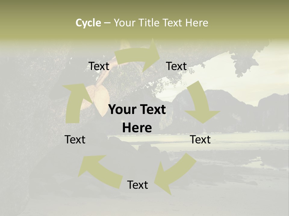 Sitting Naked Figure PowerPoint Template