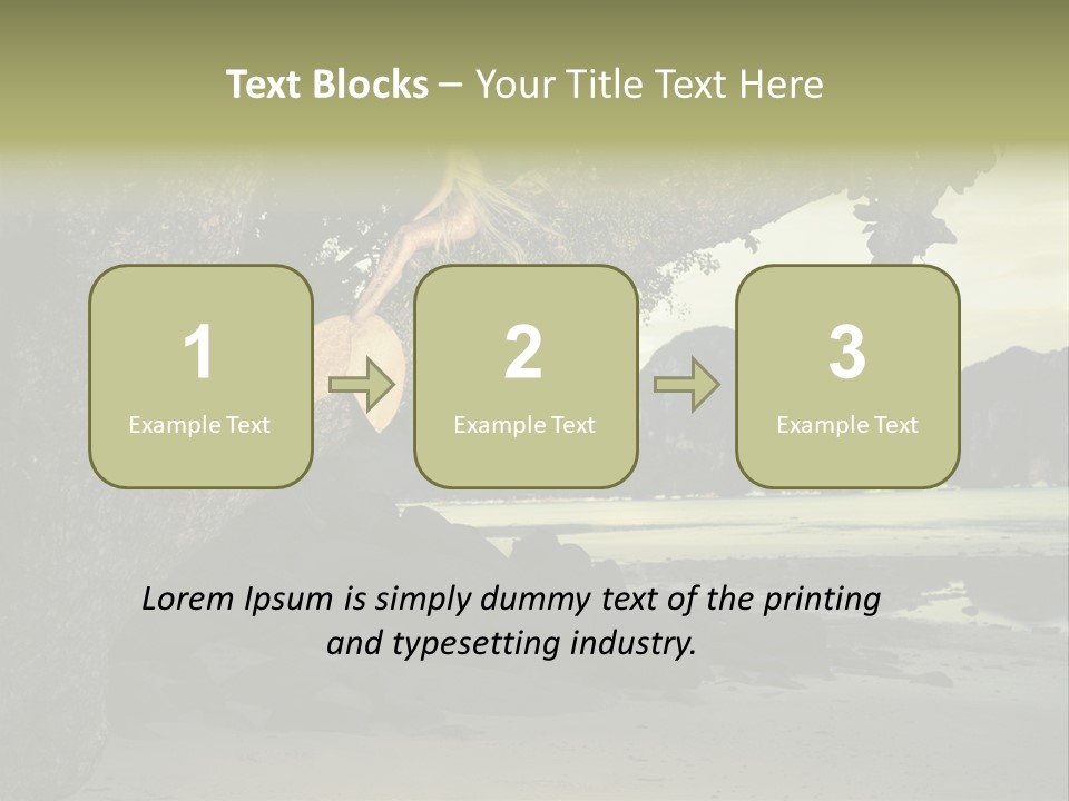 Sitting Naked Figure PowerPoint Template