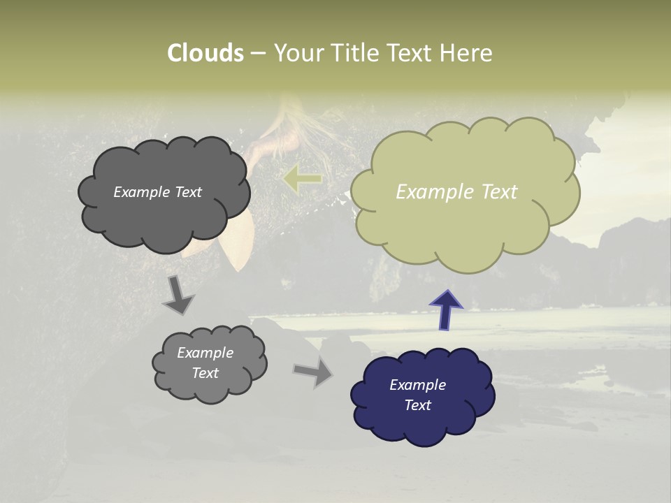 Sitting Naked Figure PowerPoint Template