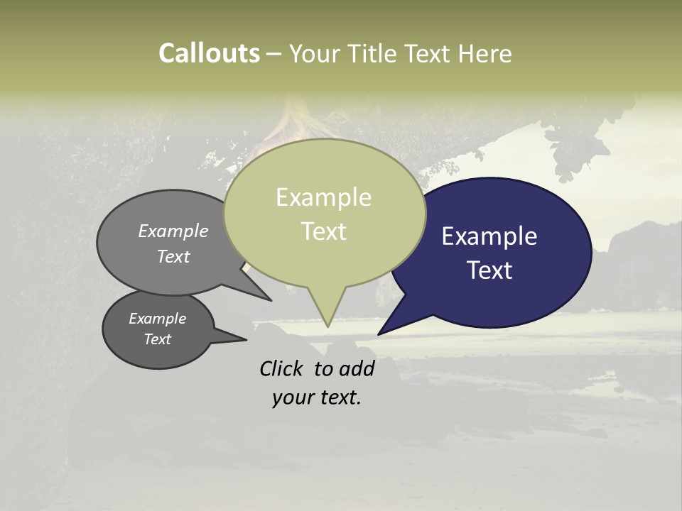 Sitting Naked Figure PowerPoint Template